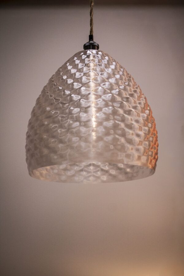Grande Suspension Design MIRANO – Abat-Jour XXL Imprimé 3D en PETG Cristal Recyclé – Image 3